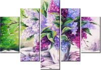 105CM 150CM ZEGAR 5 ELEM MALOWANY BEZ DRUK OBRAZ