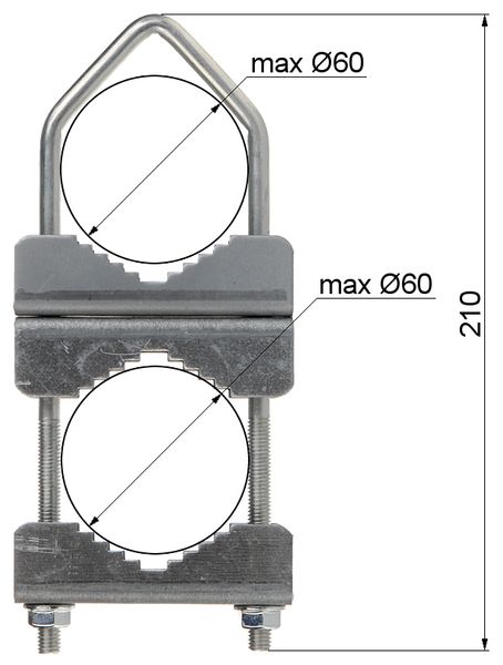OBEJMA DYSTANSOWA OZP-60 zdjęcie 1