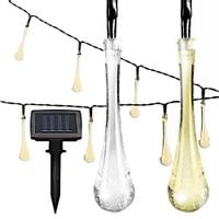 GIRLANDA SOLARNA OGRODOWA KROPLE WODY 20 LED