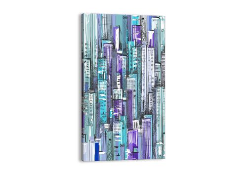 Obraz Na Płótnie - Drapacze Chmur - 45X80 Cm - Pa45X80-3857 na Arena.pl
