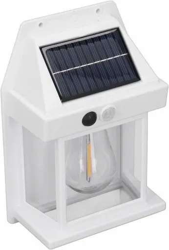 Lampa solarna Kinkiet ścienny z czujnikiem ruchu i zmierzchu 2 kolory zdjęcie 11