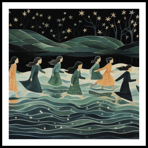 Plakat 90x90cm Nocna Procesja zdjęcie 3