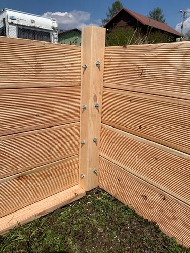 Grządka podwyższona GP12MOD, 200x60x27, modrzew, śruby na Arena.pl