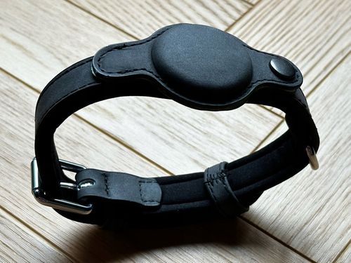 Obroża dla psa Mi Tag Lokalizator AirTag iOS Apple iPhone iPod roz.L Czarna na Arena.pl