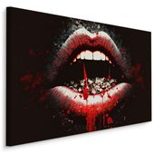 Obraz Do Salonu ABSTRAKCYJNE Wampirze Usta Dekoracja Ścienna 40cm x 30cm