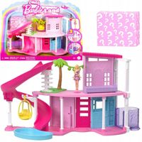 BARBIE MINI BARBIELAND DOMEK MARZEŃ DLA LALEK ZJEŻDŻALNIA + MINI LALKA AKC.