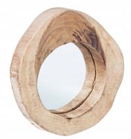 Lustro dekoracyjne, Tiziano, Bizzotto, 28 cm, drewno suar