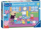 Puzzle 35 elementow Swinka Peppa i cala klasa
