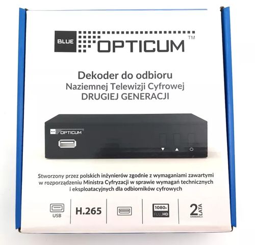 Tuner OPTICUM Blue R265 Lite Full HD DVB-T2 na Arena.pl