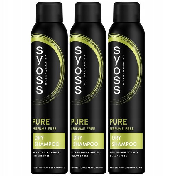 Syoss Pure Fresh Suchy Szampon 3x200ml zdjęcie 1
