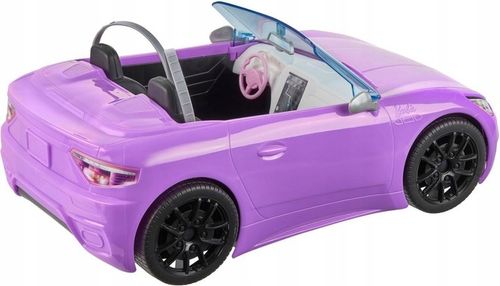 BARBIE AUTO KABRIOLET fioletowy SAMOCHÓD DLA LALEK Barbie zestaw z lalką na Arena.pl