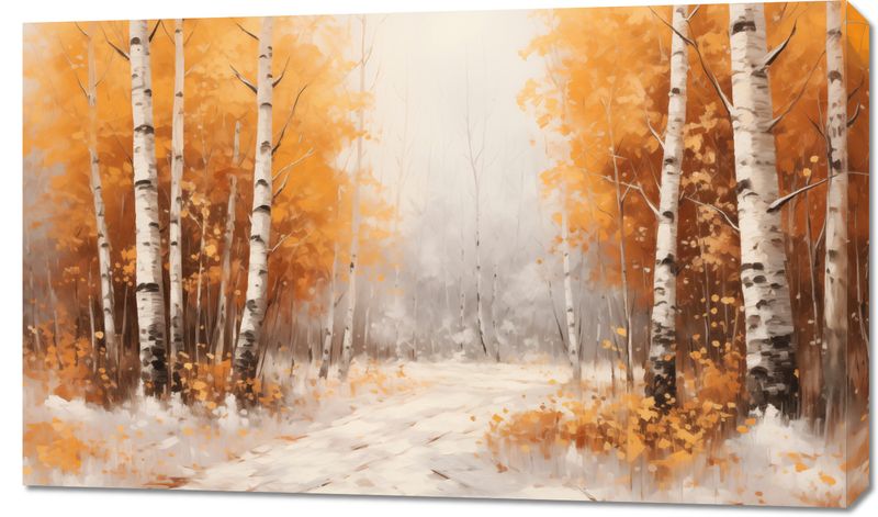 Obraz 100x60cm Jesienne Brzozy zdjęcie 1