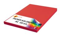 papier kolorowy a4 100g czerwony jasny 100 arkuszy