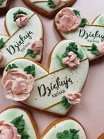 CIASTKO KWIATOWE SERCE PODZIĘKOWANIE XL PREZENT DLA UKOCHANEJ OSOBY