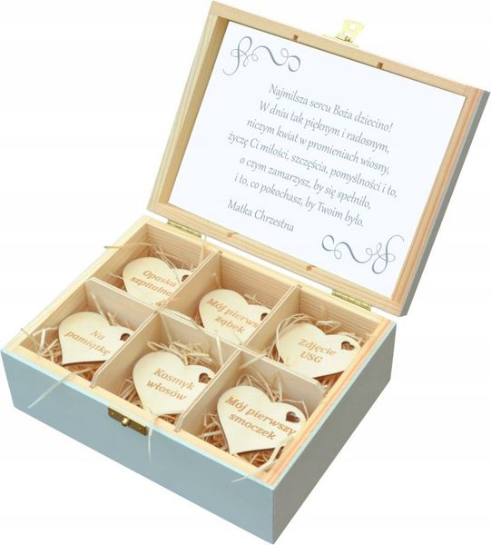Pudełko Wspomnień Prezent Chrzest Roczek Urodziny zdjęcie 13