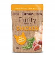 Fitmin Purity saszetka z kurczakiem i sercami dla kotów 100 g