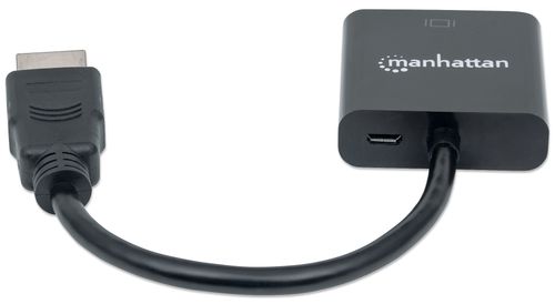 KONWERTER MANHATTAN  HDMI NA VGA 1080P M/F ZASILANIE MICRO USB 151467 na Arena.pl