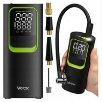 POMPKA ROWEROWA ELEKTRYCZNA KOMPRESOR SAMOCHODOWY 8000mAh POWERBANK VAYOX