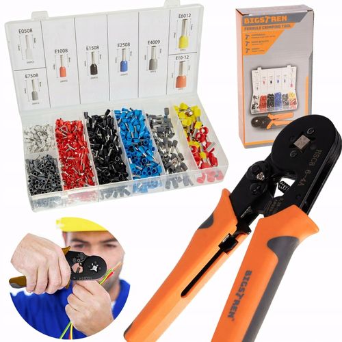 ZACISKARKA PRASKA DO TULEJEK KOŃCÓWEK 0,25-10MM ZESTAW DO TULEJEK 1200 SZT na Arena.pl