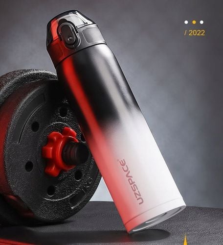 KUBEK TERMICZNY TERMOS DO KAWY HERBATY 500ML BUTELKA CZARNO-BIAŁA na Arena.pl