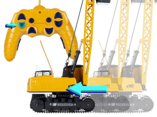 Dźwig na Gąsienicach Zdalnie Sterowany RC Żuraw Budowlany Na Pilota na Arena.pl