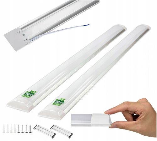 2x Lampa LED 120cm NATYNKOWA PANEL Oprawa 36W IP20 Baten na Arena.pl