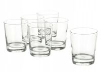 ZESTAW SZKLANEK 4 SZTUKI IKEA 230 ML BEZBARWNE SZKŁO 10 CM WYSOKOŚCI