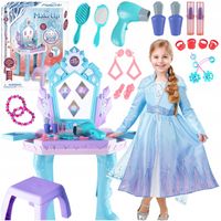 Toaletka Księżniczki dla Dzieci - Zestaw Stolikowy Akcesoria Księżniczek