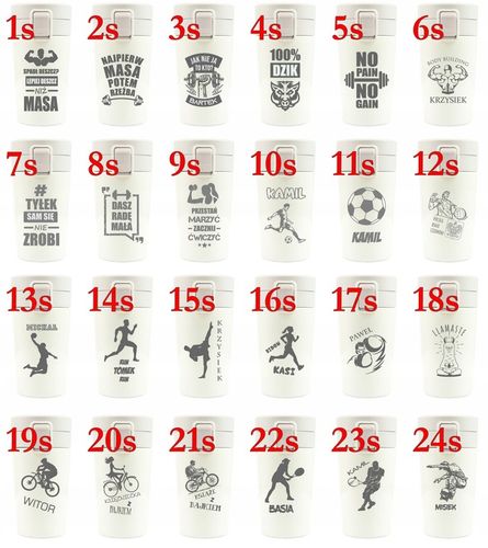 Kubek termiczny 300 ml prezent dla przyjaciółki TERMOS bidon +TWÓJ GRAWER na Arena.pl