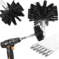 Zestaw Do Czyszczenia Komina Na Wiertarkę Wkrętarkę Wycior Szczotka 366cm