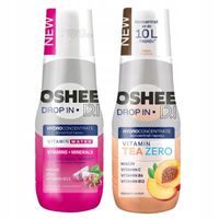 2X Koncentraty do Saturatora OSHEE Dragonfruit Winogrono + Tea Peach Zero