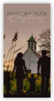 Baner religijny 120x60 cm duży wybór Z Kościołem na drodze do świętości