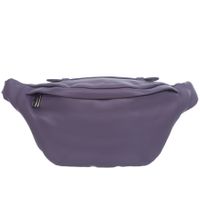 VERA PELLE nerka skórzana saszetka biodrówka z rączką V578 lawendowa