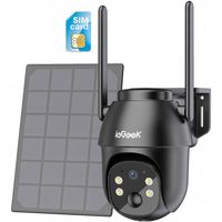 Kamera Solarna Zewnętrzna Obrotowa GSM 3G 4G LTE SIM Karta 2K 3MPx 4X ZOOM