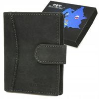 Etui Na Dokumenty Karty Skórzane Slim Beltimore Czarne G78