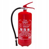 Gaśnica proszkowa 6 kg GP-6x ABC/A 2025 Boxmet + wieszak gratis