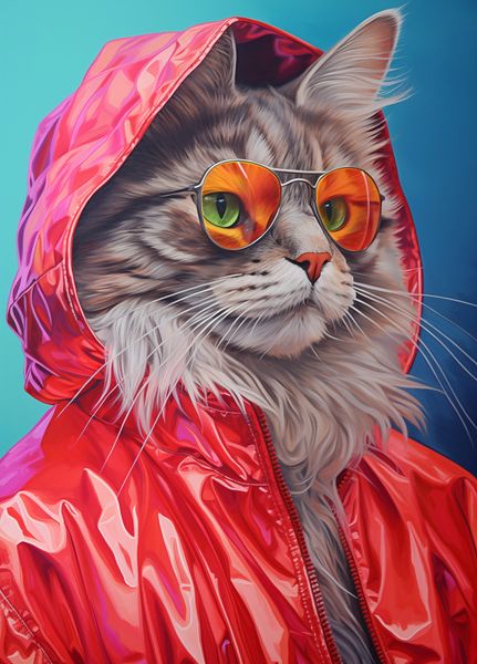 Plakat 39,5x55cm Kot w Stylu zdjęcie 1