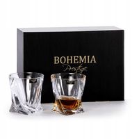 SZKLANKI KRYSZTAŁ WHISKY BOHEMIA QUADRO 340 ML X 6