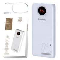 ROMOSS MOCNY POWERBANK USB DO TELEFONU 20000MAH USB-C 2X USB-A PD QC 22.5W