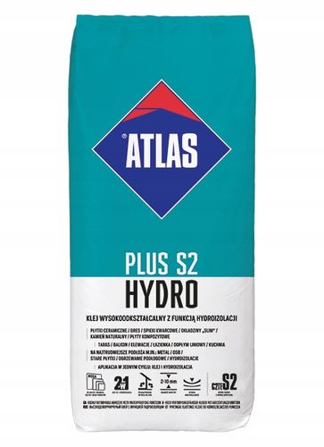 Klej hydroizolacja do płytek ATLAS PLUS S2 HYDRO 15 kg na Arena.pl