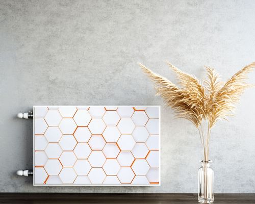 Mata MAGNETYCZNA Na Kaloryfer Heksagony Abstrakcja Efekt 3D 120cm x 60cm na Arena.pl