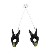 hardwire hangers black/green - profesjonalne klamry z szerokimi podkładkami