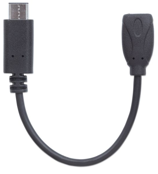 KABEL USB C-MicroB M/F USB 2.0 HI-SPEED MANHATTAN 0,15m 353335 zdjęcie 3