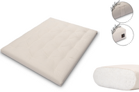 Materac naturalny 160x200 - Pascall Futon Slim Natural - Ecru