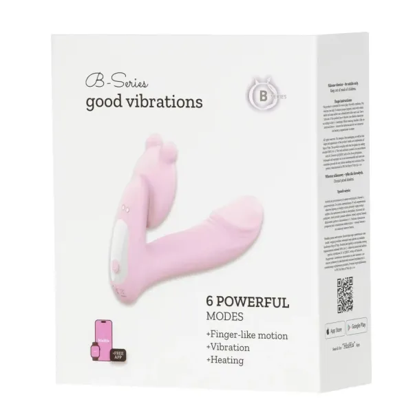 Silicone vibrator 3 speeds, 6 frequencies Finger function, Heating + APP control zdjęcie 1