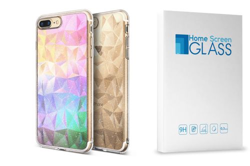 ETUI RINGKE PRISM GLITTER IPHONE 8PLUS/7PLUS+SZKŁO na Arena.pl