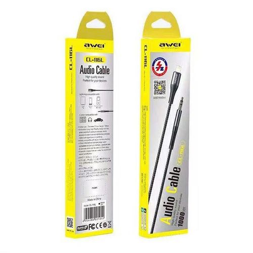 awei adapter cl-116l lightning/jack 3.5szary/dark grey na Arena.pl