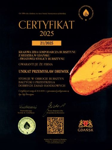 BRANSOLETA MĘSKA BURSZTYN 100 % SKÓRA STAL na Arena.pl