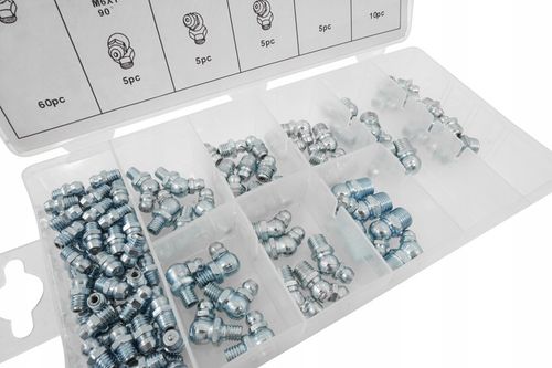 KALAMITKI SMAROWNICZKI METRYCZNE ZESTAW DO SMAROWNICY 110 ELEMENTÓW na Arena.pl