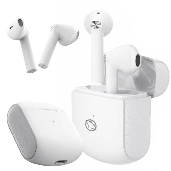 Słuchawki bezprzewodowe douszne Manta RYTMO X białe TWS mikrofon 59ms zdjęcie 7